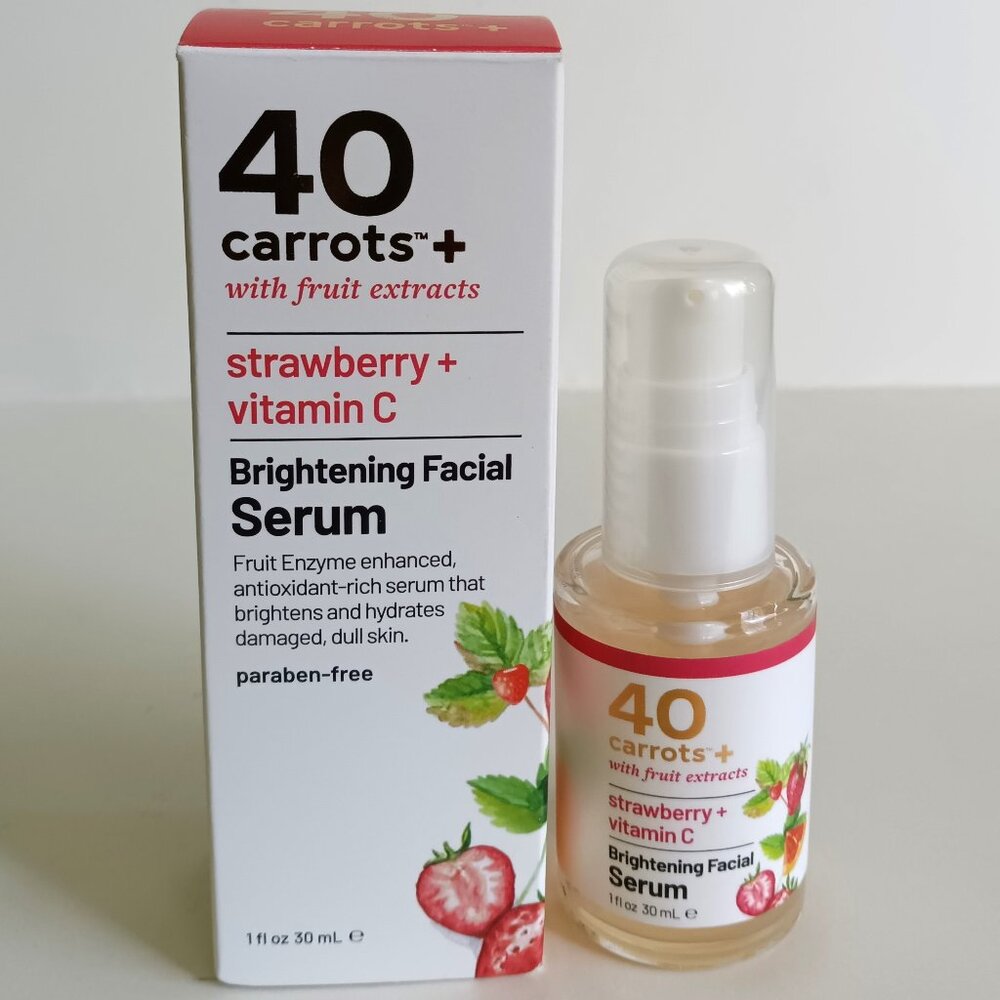 40 Carrots+ Strawberry + Vitamin C Brightening Facial Serum - 30 ml